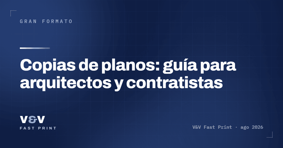 Copias de planos: guía para arquitectos y contratistas