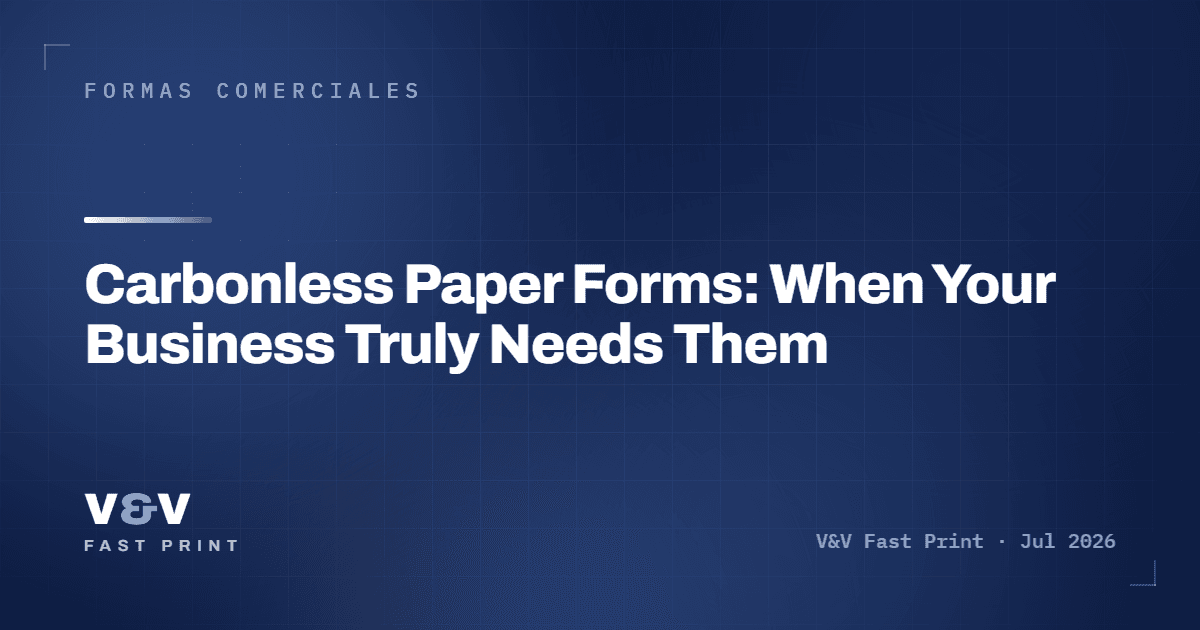 Carbonless Paper Forms: When Your Business Truly Needs Them