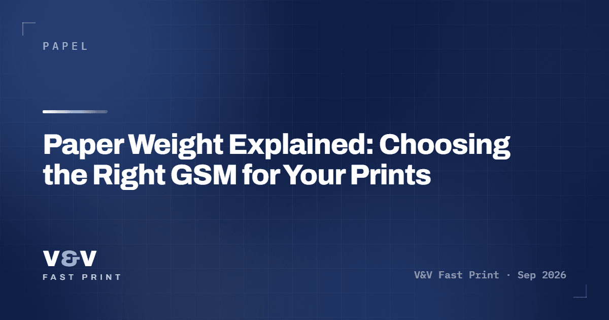 Paper Weight Explained: Choosing the Right GSM for Your Prints