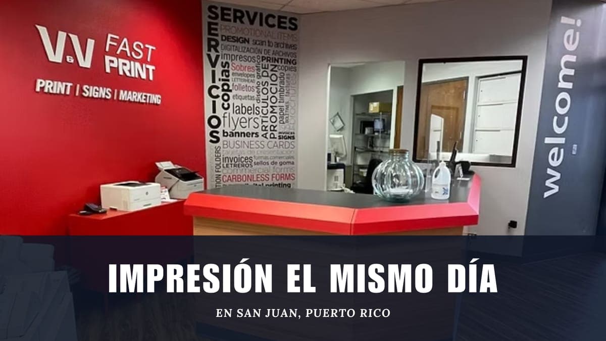 Impresión el mismo día en San Juan: cuando necesitas un servicio rápido y local