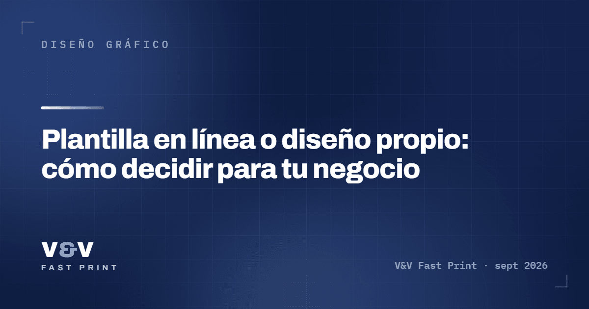Plantilla en línea o diseño propio: cómo decidir para tu negocio