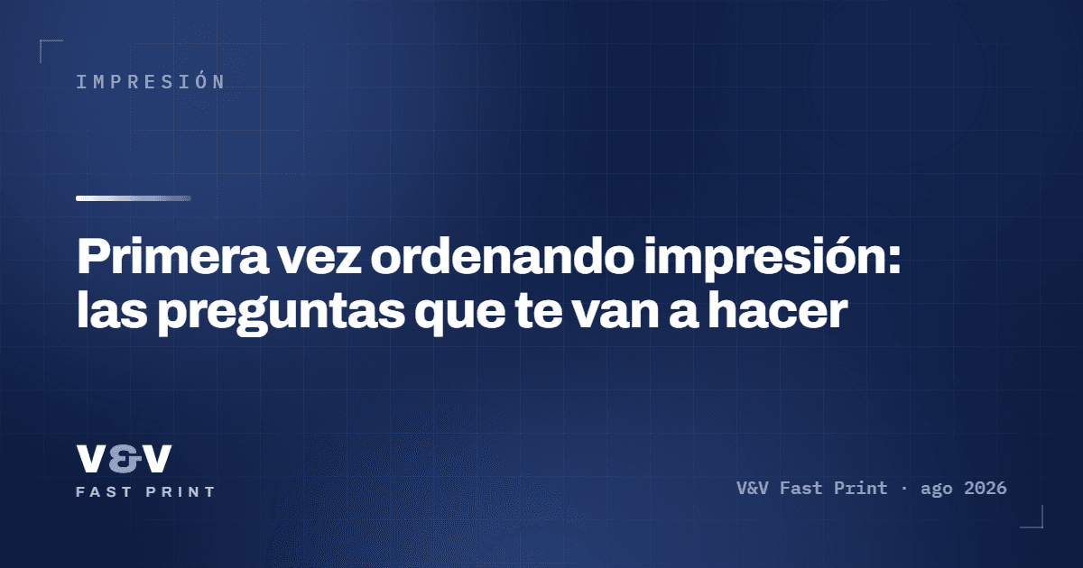 Primera vez ordenando impresión: las preguntas que te van a hacer
