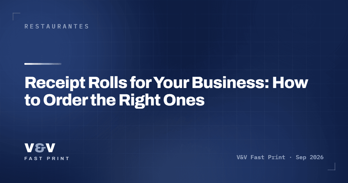 Receipt Rolls for Your Business: How to Order the Right Ones